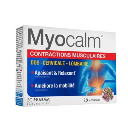 3c pharma myocalm muscle contractions 30 tablets