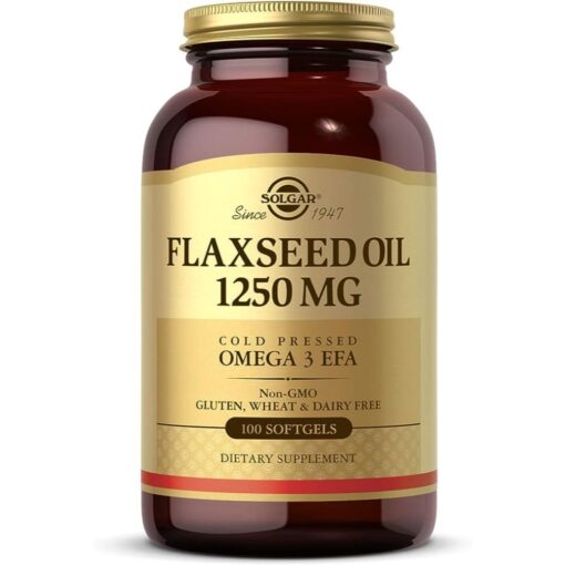Flaxseed Oil 1250 mg Softgels Pack of 100