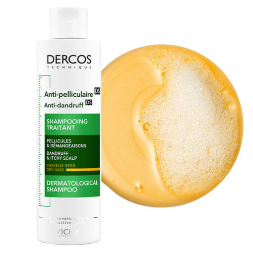 Vichy Shampoo Dercos Technique Anti Dandruff Shampoo Dry Hair 200ml 000 3337871330262 PackshotWithTexture