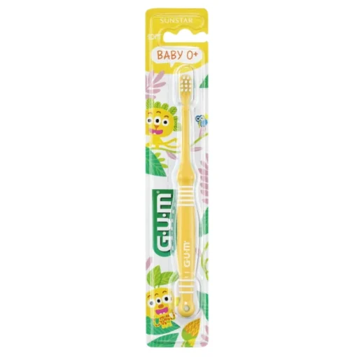 P213 GUM BABY Toothbrush blister front Yellow 1 1