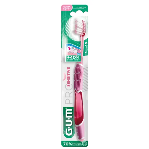 p510 gum pro sensitive toothbrush pink blister p1 1