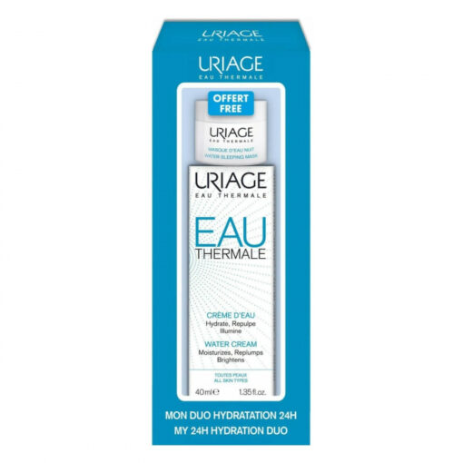 6274324 uriage eau thermale water cream40ml water sleeping mask15ml pack